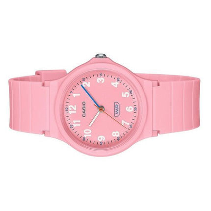 Casio Pop Analog Pink Biobasiertes Harzarmband Rosa Zifferblatt Quarz LQ-24B-4B Damenuhr