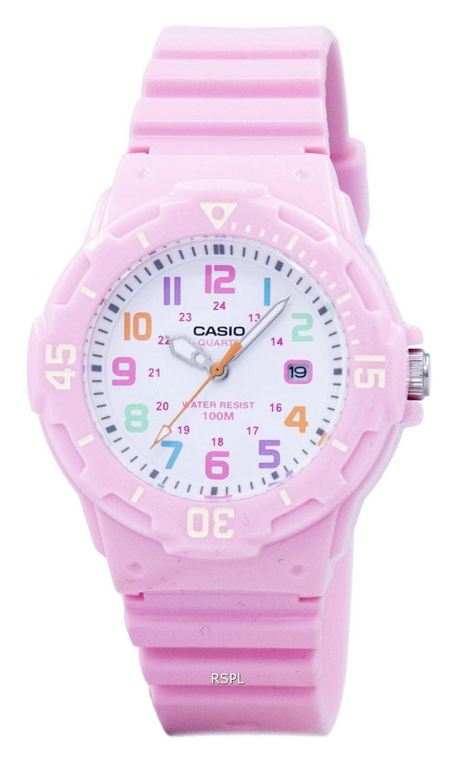 Casio Pink Harz Strap LRW-200H-4B2VDF LRW-200H-4B2V Damenuhr