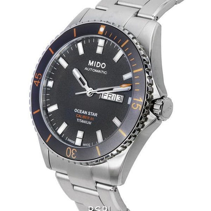 Mido Ocean Star 200 Anthrazit Zifferblatt Automatik Taucheruhr M026.430.44.061.00 M0264304406100 200M Herrenuhr