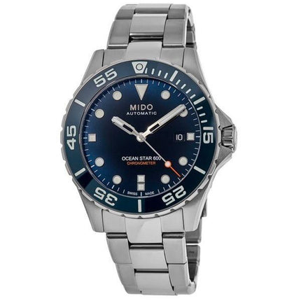 Mido Ocean Star 600 Chronometer blaues Zifferblatt Automatik-Taucheruhr M026.608.11.041.01 600M Herrenuhr