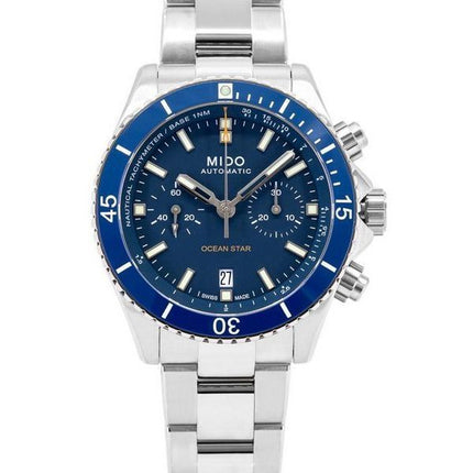 Mido Ocean Star Chronograph Titan Blaues Zifferblatt Automatische Taucheruhr M026.627.44.041.00 200M Herrenuhr