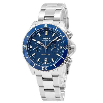 Mido Ocean Star Chronograph Titan Blaues Zifferblatt Automatische Taucheruhr M026.627.44.041.00 200M Herrenuhr