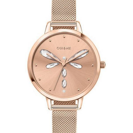 Oui &  Me Amourette Roségoldfarbener Edelstahl Quarz ME010138 Damenuhr