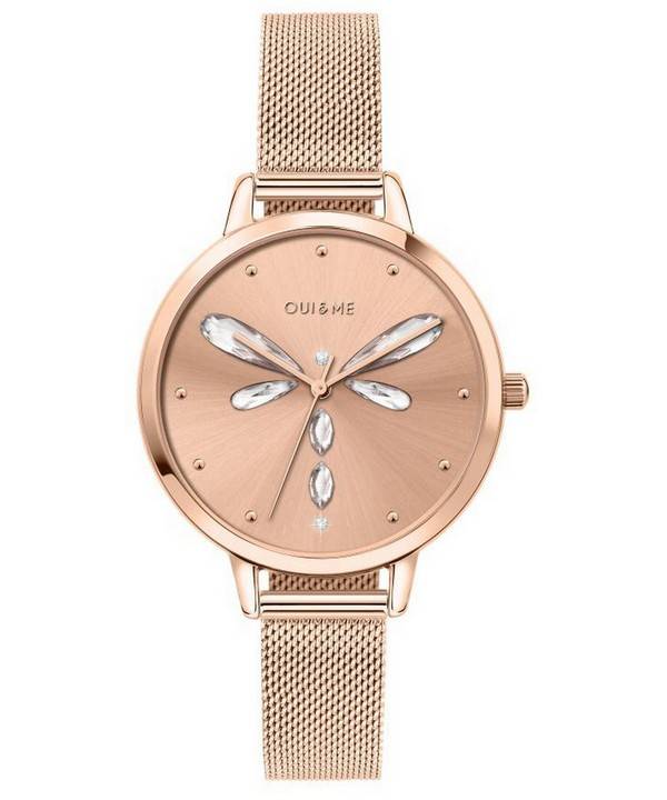 Oui &  Me Amourette Roségoldfarbener Edelstahl Quarz ME010138 Damenuhr