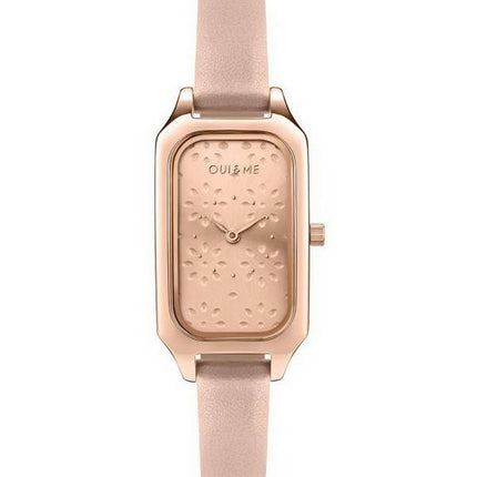 Oui &  Me Finette Roségold Sunray Zifferblatt Lederarmband Quarz ME010162 Damenuhr