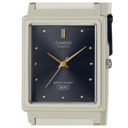 Casio POP Analog Beige Harzarmband Schwarzes Zifferblatt Quarz MQ-38UC-8A Damenuhr