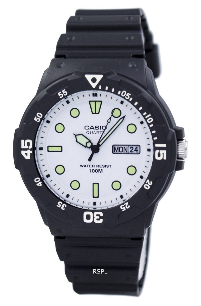 Casio Quarz Analog schwarzes Zifferblatt MRW-200H-7EVDF MRW - 200H - 7EV Herrenuhr