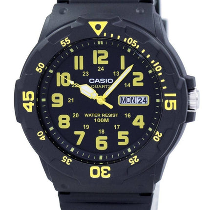 Casio Quarz Analog schwarzes Zifferblatt MRW-200H-9BVDF MRW-200H-9BV Herrenuhr