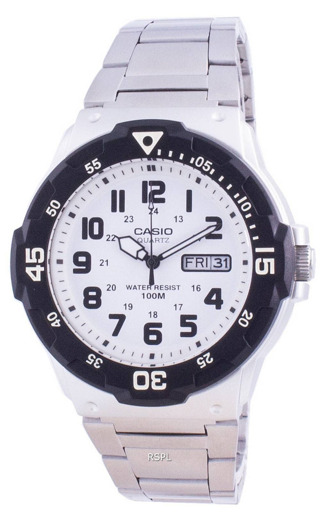 Casio Youth Weißzifferblatt Quarz MRW-200HD-7BV MRW200HD-7BV 100M Herrenuhr