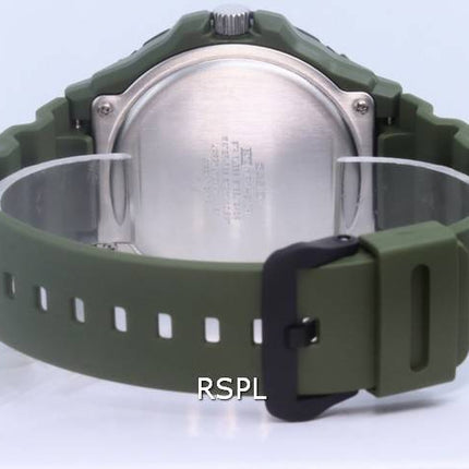 Casio Analog Army Green Resin Band Quarz MRW-210H-3A MRW210H-3 100M Herrenuhr