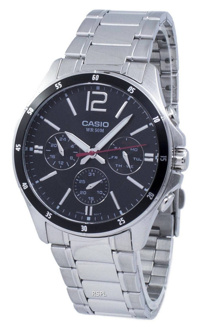 Casio Enticer Analog Quarz MTP-1374D-1AV MTP1374D-1AV Herrenuhr