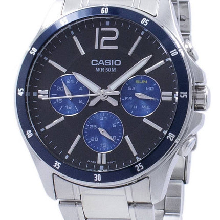 Casio Enticer Analog Quarz MTP-1374D-2AV MTP1374D-2AV Herrenuhr