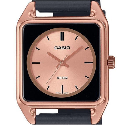 Casio Standard Analog Resin Armband Roségold Zifferblatt Quarz MTP-B170-5EV Herrenuhr