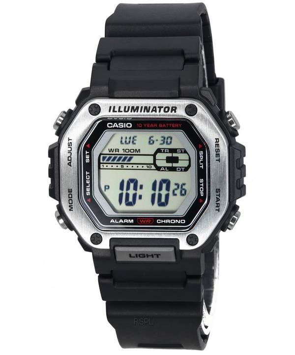 Casio Standard Digital Black Dial Quartz MWD-110H-1A MWD110H-1 100M Herrenuhr