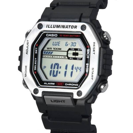 Casio Standard Digital Black Dial Quartz MWD-110H-1A MWD110H-1 100M Herrenuhr