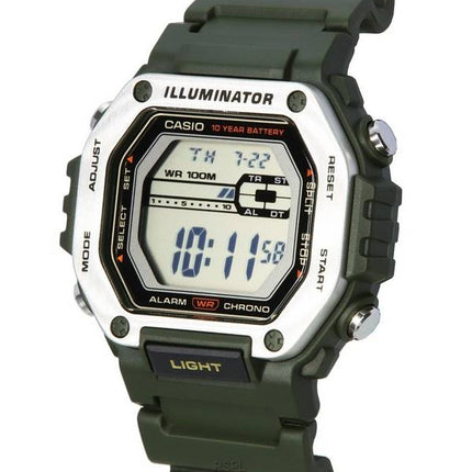 Casio Standard Digital Black Dial Quartz MWD-110H-3A MWD110H-3 100M Herrenuhr