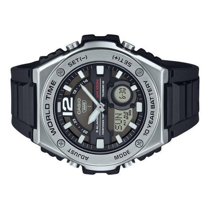 Casio Standard Analog Digital Resin Armband Schwarzes Zifferblatt Quarz MWQ-100-1AV 100M Herrenuhr