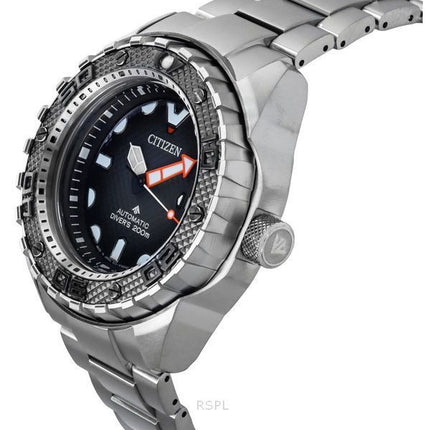 Citizen Promaster Dive Super Titanium schwarzes Zifferblatt Automatik NB6004-83E 200M Herrenuhr