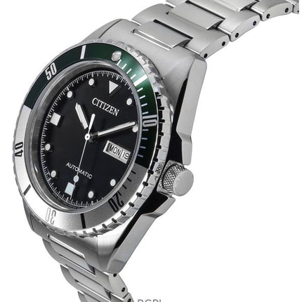 Citizen Sport Edelstahl schwarzes Zifferblatt Automatik NH7531-50E 100M Herrenuhr