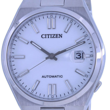 Citizen WeiÃŸes Zifferblatt Edelstahl Automatik NJ0150-81A Herrenuhr