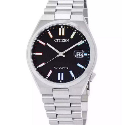 Citizen Tsuyosa Edelstahl schwarzes Zifferblatt Automatik NJ0151-53E Herrenuhr