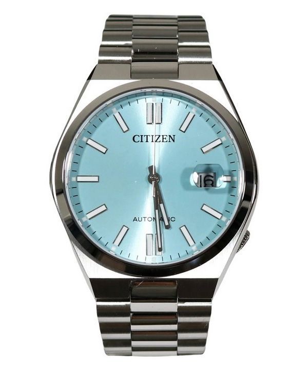 Citizen Tsuyosa Edelstahl-Eisblaues Zifferblatt Automatik NJ0151-88M 100M Herrenuhr