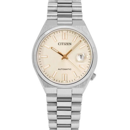 Citizen Tsuyosa Edelstahl Beige Zifferblatt Automatik NJ0151-88W Herrenuhr