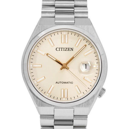 Citizen Tsuyosa Edelstahl Beige Zifferblatt Automatik NJ0151-88W Herrenuhr