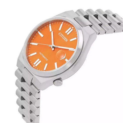 Citizen Tsuyosa Edelstahl orange Zifferblatt Automatik NJ0151-88Z Herrenuhr