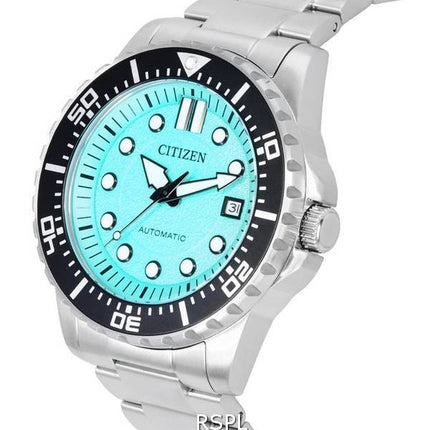 Citizen Urban Mechanical Edelstahl Aqua Blue Dial Automatic NJ0170-83X 100M Herrenuhr