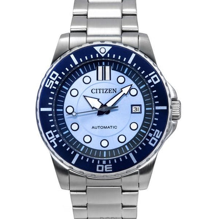 Citizen Limited Edition Edelstahl blaues Zifferblatt Automatik NJ0178-81M 100M Herrenuhr