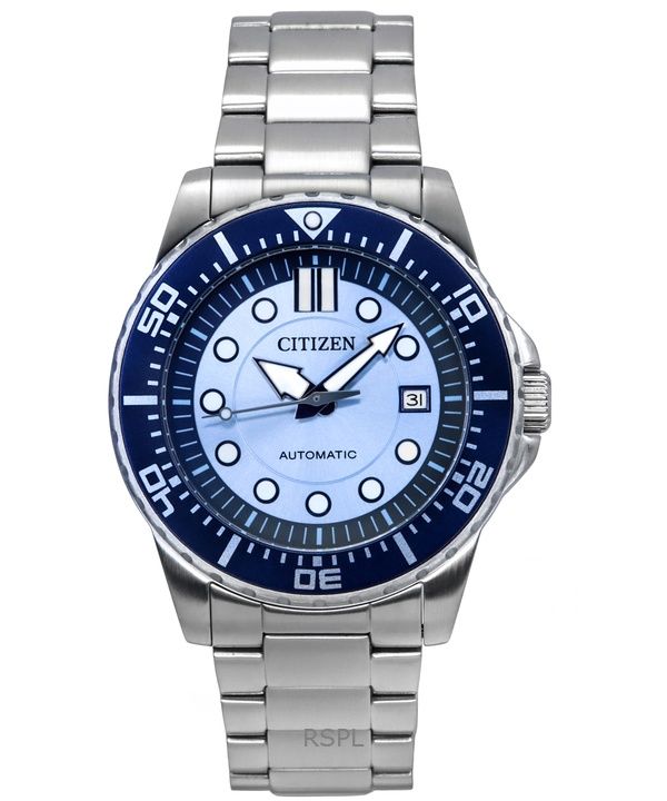 Citizen Limited Edition Edelstahl blaues Zifferblatt Automatik NJ0178-81M 100M Herrenuhr