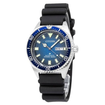 Citizen Promaster Automatik-Taucheruhr mit Kautschukarmband und blauem Zifferblatt NY0129-07L 200M