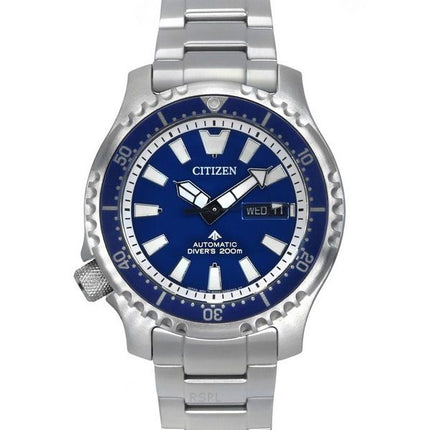 Citizen Promaster Marine Limited Edition blaues Zifferblatt automatische Taucheruhr NY0161-63L 200M Herrenuhr mit zusätzlichem A