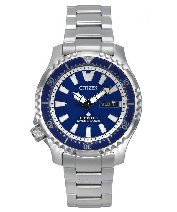 Citizen Promaster Marine Limited Edition blaues Zifferblatt automatische Taucheruhr NY0161-63L 200M Herrenuhr mit zusätzlichem A