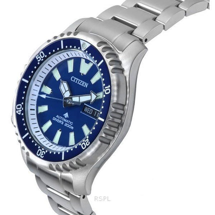 Citizen Promaster Marine Limited Edition blaues Zifferblatt automatische Taucheruhr NY0161-63L 200M Herrenuhr mit zusätzlichem A