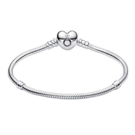 Pandora Moments Silberarmband mit herzförmigem Verschluss 590719-17 für Damen