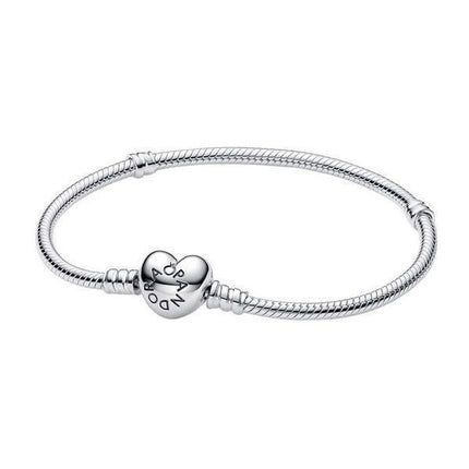 Pandora Moments Silberarmband mit herzförmigem Verschluss 590719-18 für Damen