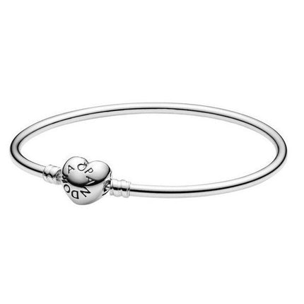 Pandora Moments Armreif mit Herzverschluss 596268-17 für Damen