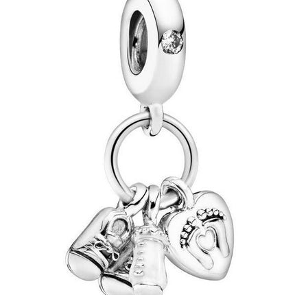 Pandora Babyflasche und Schuhe Anhänger Charm 798106CZ für Damen