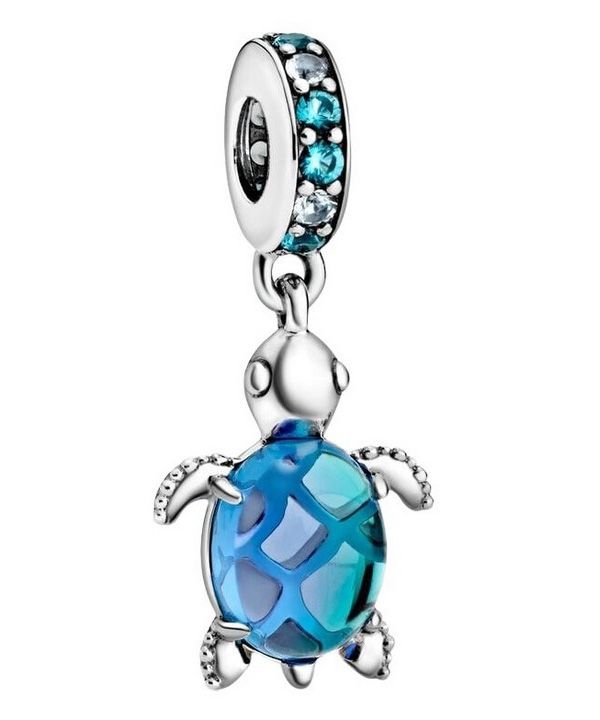 Pandora Murano Glas Meeresschildkröte Anhänger Charm 798939C01 für Damen