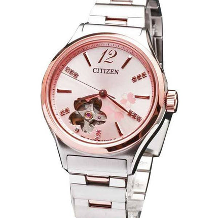 Citizen Automatik "SAKURA" Limited Edition Swarovski Kristallen PC1006-50 X Damenuhr