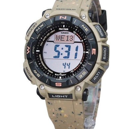 Casio ProTrek Climber Line Digital Beige Silikonarmband Robuste Solar PRG-340SC-5 100M Herrenuhr