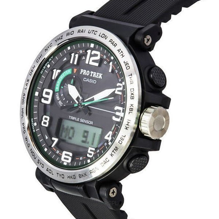 Casio ProTrek Analog Digital Schwarzes Zifferblatt Solar PRG-601-1 100M Herrenuhr