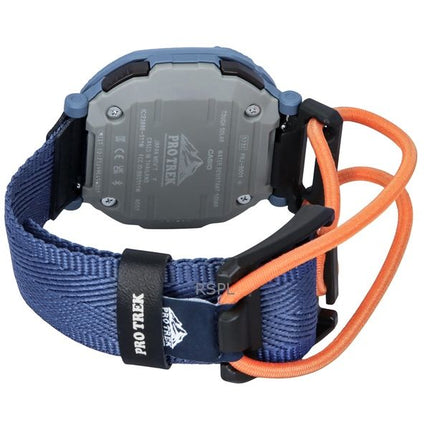 Casio Pro Trek Hiker Line Analog Digital Mobile Link Stoffarmband graues Zifferblatt Robuste Solar PRJ-B001B-2 100M Herrenuhr