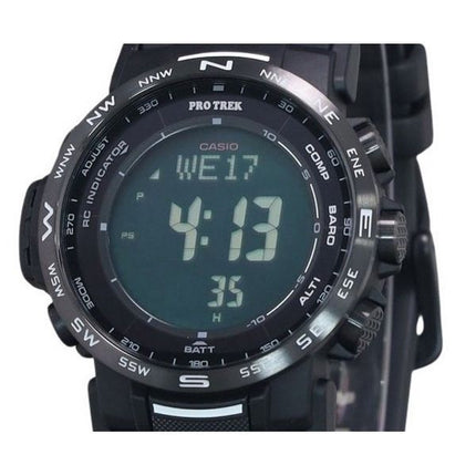 Casio Pro Trek Climber Digitale biobasierte Harzarmband Tough Solar PRW-35Y-1B 100M Herrenuhr