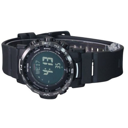 Casio Pro Trek Climber Digitale biobasierte Harzarmband Tough Solar PRW-35Y-1B 100M Herrenuhr