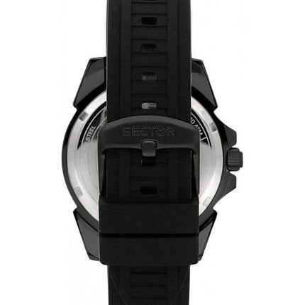 Sector 450 Silikonarmband, schwarzes Zifferblatt, Quarz, R3251276002, 100 m, Herrenuhr