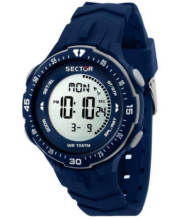 Sector EX-26 Digital Silikonarmband Quarz R3251280002 100M Herrenuhr