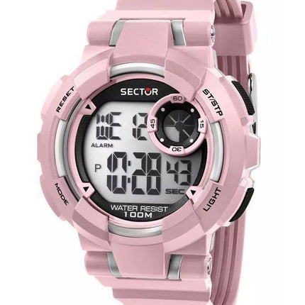 Sector Ex-36 Digital Pink Polyurethan Strap Black Dial Quartz R3251283004 100M Damenuhr